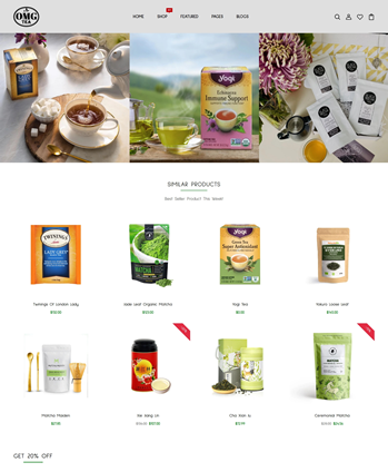 茶店与有机商店响应式