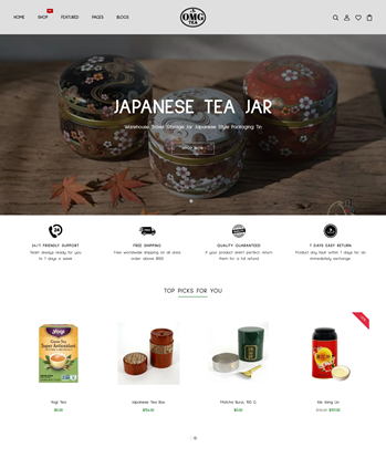 茶店与有机商店响应式