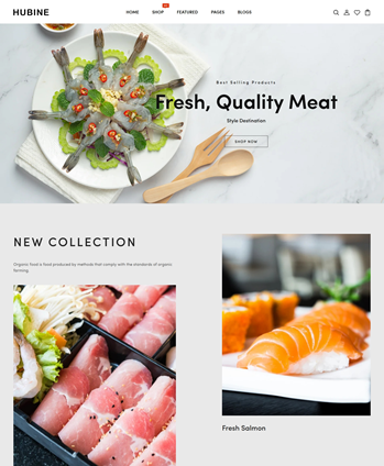 有机食品，自然响应式