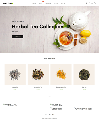 茶店与有机商店响应式