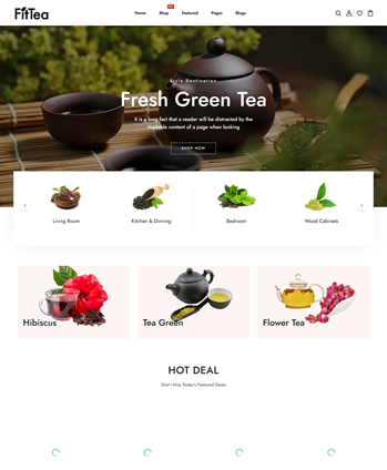 有机茶叶店响应式