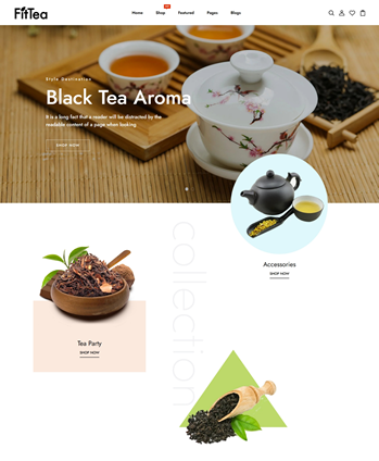 有机茶叶店响应式