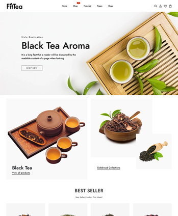 有机茶叶店响应式